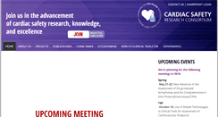 Desktop Screenshot of cardiac-safety.org
